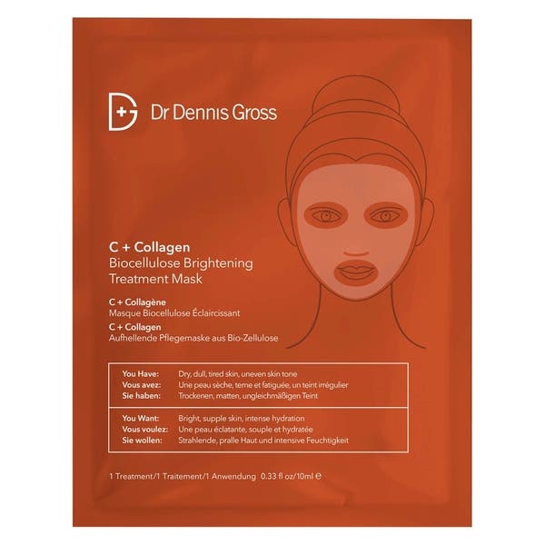 C+Collagen Biocellulose Brightening Treatment Mask- 1 Treatment